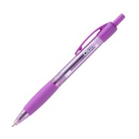 Okin Ballpoint Retractable Pen with Grip Purple